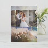 金ゴールド賛美の水彩写真 シーズンカード (スタンド正面)