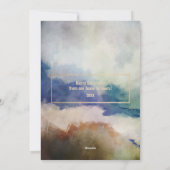 金ゴールド賛美の水彩写真 シーズンカード (裏面)