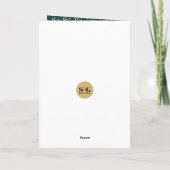 金ゴールド賛美クリスマスの6:24-26枚の写真 シーズンカード (裏面)