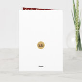 金ゴールド賛美クリスマスの6:24-26枚の写真 シーズンカード (裏面)