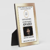 金ゴールド賞DIYロゴ認定従業員 フォトプラーク (側面)