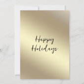 金ゴールド赤いストリングライト企業のカクテルパーティー 招待状 (裏面)