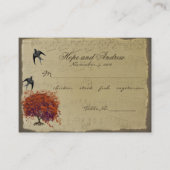 金ゴールド赤いハートリーフ座席表メニュー選択 プレイスカード (正面)