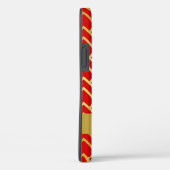 金ゴールド赤アールデコジオメトパーソナライズされたリ名 Case-Mate iPhoneケース (裏面 / 右)