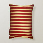 金ゴールド赤ストライプ色 アクセントクッション (裏面(縦))