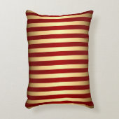 金ゴールド赤ストライプ色 アクセントクッション (正面(垂直))