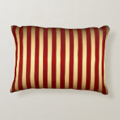 金ゴールド赤ストライプ色 アクセントクッション (裏面)