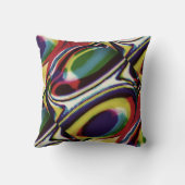 金ゴールド赤バイオレットブラックの対角線 クッション (裏面)