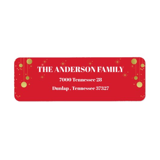 金ゴールド赤レトロ ラベル (正面)