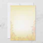 金ゴールド赤紅葉 |秋結婚のお祝い 招待状 (裏面)