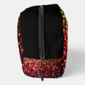 金ゴールド赤紫グリッタースパークルブラックモノグラム ドップキット (右)