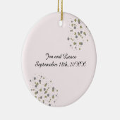 金ゴールド赤面ド結婚ットの形見 セラミックオーナメント (右)