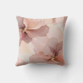 金ゴールド赤面ピンクの鳥の赤ちゃんシャワー クッション (裏面)