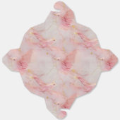 金ゴールド赤面ピンクの鳥の赤ちゃんシャワー フェイバーボックス (見開き)