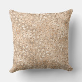 金ゴールド赤面ピンクグリジーグリッターヒョウ印刷 クッション (裏面)