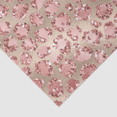 金ゴールド赤面ピンクグリジーグリッターヒョウ印刷 薄葉紙 (詳細)