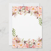 金ゴールド赤面ピンクピーニーリハーサルディナー招待状 招待状 (裏面)