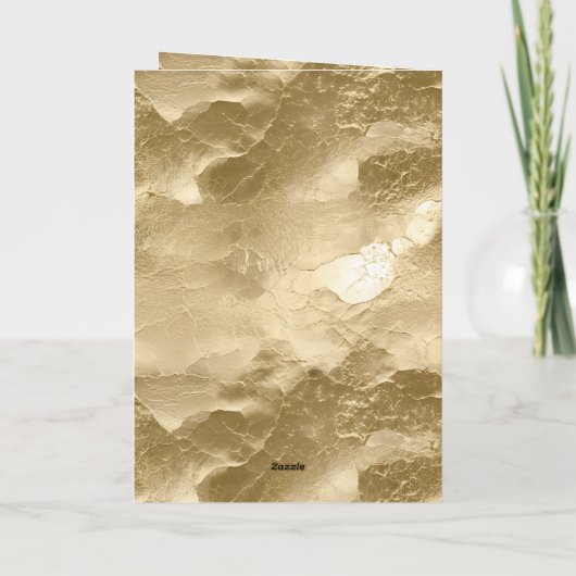 金ゴールド赤面ピンクフォーエバー結婚ズ カード (裏面)