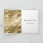 金ゴールド赤面ピンクフォーエバー結婚ズ カード (内部)