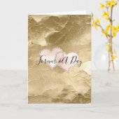 金ゴールド赤面ピンクフォーエバー結婚ズ カード (黄色い花)