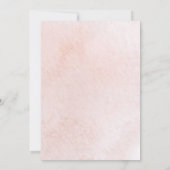 金ゴールド赤面ピンクフローラ婚約パーティ 招待状 (裏面)