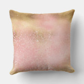 金ゴールド赤面ピンクマジカルユニコーン クッション (裏面)