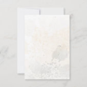 金ゴールド赤面フローラ50番目の誕生日サンキューカード サンキューカード (裏面)