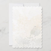 金ゴールド赤面フローラ50番目の誕生日招待状 招待状 (裏面)