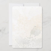 金ゴールド赤面フローラ50番目の誕生日招待状 招待状 (裏面)