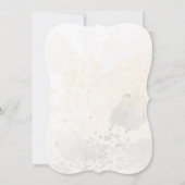 金ゴールド赤面フローラ50番目の誕生日招待状 招待状 (裏面)