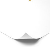 金ゴールド赤面花の好意サイン ポスター (コーナー)