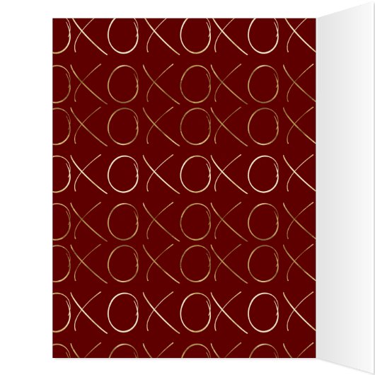 金ゴールド赤XOXO (内側(左))