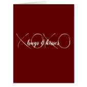 金ゴールド赤XOXO (正面)