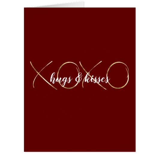 金ゴールド赤XOXO (正面)