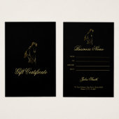 金ゴールド走色の馬 (正面&裏面)