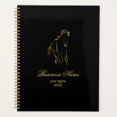 金ゴールド走色の馬 プランナー手帳 (正面)