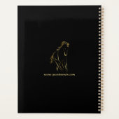 金ゴールド走色の馬 プランナー手帳 (裏面)