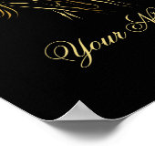 金ゴールド走色の馬 ポスター (角)