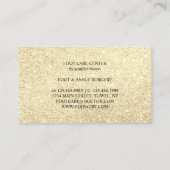 金ゴールド足気にポディタリープラクティショナードクター 名刺 (裏面)