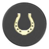 金ゴールド蹄鉄 アイスホッケーパック (正面)