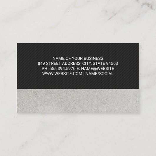 金ゴールド車アイコン 名刺 (裏面)