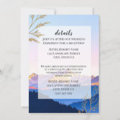 金ゴールド転がマウンテンズヒルズランドスケープ 招待状 (裏面)