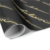 金ゴールド輝くルックス《写真》ぼけ味信じクリスマス ラッピングペーパー (ロールコーナー)