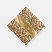 金ゴールド輝く星 スタンダードランチョンナプキン (角)