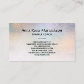 *~*金ゴールド輝く月の天球星虹 名刺 (裏面)