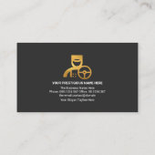 金ゴールド輸送タクシー路線ホームデスティネーションドライバー 名刺 (裏面)