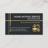 金ゴールド輸送ライン物流トラック業者 名刺 (正面)