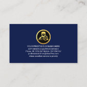 金ゴールド送迎タクシー 名刺 (裏面)