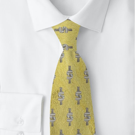 金ゴールド通貨記号ドルのアイコン ネクタイ