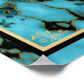 金ゴールド遊ココペリのフルートのポスター ポスター (角)